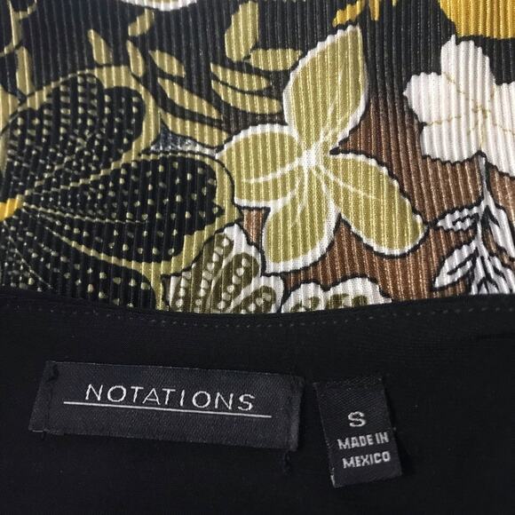 Notations Sleeveless Floral Animal Print Embellished Ribbed Top - Small - Picture 7 of 9